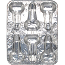 Bachelorette Party Favors Disposable Pecker Cake Pans, 2 Pieces Bachelorette Party Favors Disposable Pecker Cake Pans, 2 Pieces