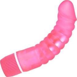 Silky Stud G-Spot Waterproof Vibrator, 7 Inch, Pink Silky Stud G-Spot Waterproof Vibrator, 7 Inch, Pink