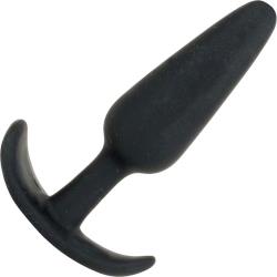 Mood Naughty 1 Series Tapered Silicone Plug, 3.5 Inch, Black Mood Naughty 1 Series Tapered Silicone Plug, 3.5 Inch, Black