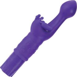 CalExotics Silicone Butterfly Kiss G-Spot Vibrator, 7.25 Inch, Purple CalExotics Silicone Butterfly Kiss G-Spot Vibrator, 7.25 Inch, Purple
