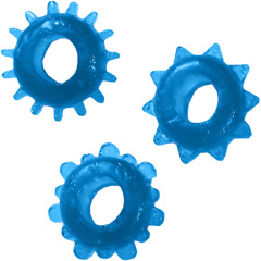 Man Strength Sensual Pleasure Erection Jelly Rings, Pack of 3, Blue Man Strength Sensual Pleasure Erection Jelly Rings, Pack of 3, Blue