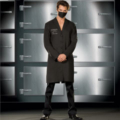 Doctor Rigamortis Costume for Men, Extra Large, Black Doctor Rigamortis Costume for Men, Extra Large, Black