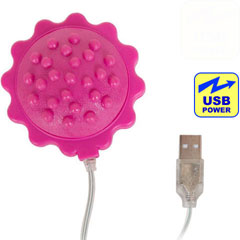 Doc Johnson USB Powered Vibrating Massage Ball, 2.75 Inch, Pink Doc Johnson USB Powered Vibrating Massage Ball, 2.75 Inch, Pink