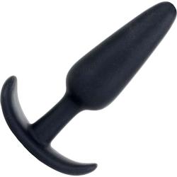 Mood Naughty 1 Series Tapered Silicone Plug, 4.5 Inch, Black