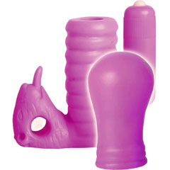 SofTeaze Waterproof Vibrating Bullet and Sleeve Set, Purple SofTeaze Waterproof Vibrating Bullet and Sleeve Set, Purple