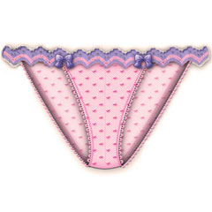 Bright Idea Scallop Edge Bikini Medium Pink Bright Idea Scallop Edge Bikini Medium Pink