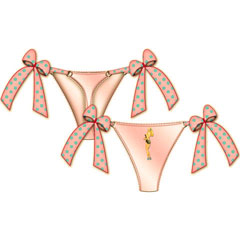 Centerfold Side Bow Thong Medium Pink Centerfold Side Bow Thong Medium Pink