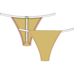 Necessary Objects Barely Nude T-Bar Panty, Small, Soft Sand Necessary Objects Barely Nude T-Bar Panty, Small, Soft Sand
