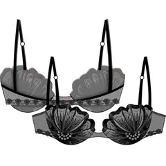 Necessary Objects Sexy Shell Flexible Underwire Bra, 34B, Black Necessary Objects Sexy Shell Flexible Underwire Bra, 34B, Black