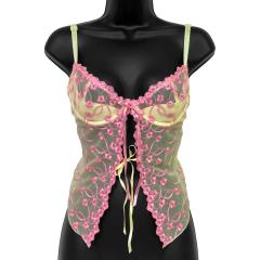 Necessary Objects La Chiquitea Underwire Open Front Cami, 36B, Lemon Chiffon Necessary Objects La Chiquitea Underwire Open Front Cami, 36B, Lemon Chiffon