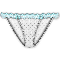 Bright Idea Scallop Edge Bikini Medium White Bright Idea Scallop Edge Bikini Medium White