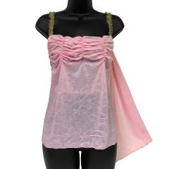 Necessary Objects Cherry Pie Relaxed Fit and Ruffled Camisole Top, 34B, Pink Necessary Objects Cherry Pie Relaxed Fit and Ruffled Camisole Top, 34B, Pink