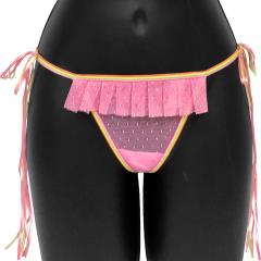 Rainbow Bright Tied Waist Thong Medium Fuchsia Rainbow Bright Tied Waist Thong Medium Fuchsia