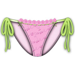 Lost In Paradise String Tied Bikini Large Pink Lost In Paradise String Tied Bikini Large Pink