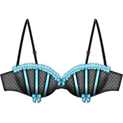 Show Girl Underwire Demi Bra 34A Black Show Girl Underwire Demi Bra 34A Black
