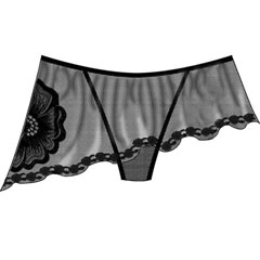 Necessary Objects Sexy Seashell Skirted Thong, Large, Black Necessary Objects Sexy Seashell Skirted Thong, Large, Black