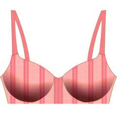 Necessary Objects Vertigo Padded Underwire Bra, 32A, Pink Necessary Objects Vertigo Padded Underwire Bra, 32A, Pink