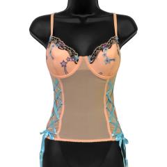 Necessary Objects Sexy Sadie Underwire Padded Cup Corset, 36C, Peach Puff Necessary Objects Sexy Sadie Underwire Padded Cup Corset, 36C, Peach Puff