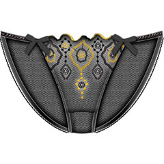 Jewel Of The Nile Skinny Side Bikini Medium Black Jewel Of The Nile Skinny Side Bikini Medium Black