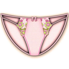 Necessary Objects Lily Of The Valley Strappy Side Bikini, Large, Pink Necessary Objects Lily Of The Valley Strappy Side Bikini, Large, Pink
