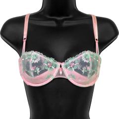 Necessary Objects Lily of the Valley Floral Molded Shelf Bra, 34B, Pink Necessary Objects Lily of the Valley Floral Molded Shelf Bra, 34B, Pink