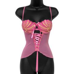 Sexy Seashell Corseted Cami with Underwire Bra, 34B, Pink Sexy Seashell Corseted Cami with Underwire Bra, 34B, Pink