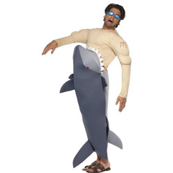Smiffys Man Eating Shark Costume, One Size, Grey Smiffys Man Eating Shark Costume, One Size, Grey