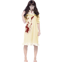Smiffys Zombie Sinister Dreams Costume with Blood Splatter, Extra Small, Yellow Smiffys Zombie Sinister Dreams Costume with Blood Splatter, Extra Small, Yellow