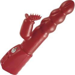 Ecstasy Double Play Dual Action Personal Vibrator, 9.5 Inch, Red Ecstasy Double Play Dual Action Personal Vibrator, 9.5 Inch, Red