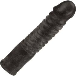 Ribbed NeoSkin Life Like Dong, 7 Inch, Ebony Ribbed NeoSkin Life Like Dong, 7 Inch, Ebony
