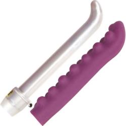 Ultra Slim G Spot Vibe with Nubby CyberSkin Sleeve, 6.5 Inch Ultra Slim G Spot Vibe with Nubby CyberSkin Sleeve, 6.5 Inch