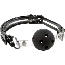 NS Novelties Bare Bondage Breathable Ball Gag, Black NS Novelties Bare Bondage Breathable Ball Gag, Black