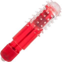 California Exotics Travel Blaster Vibrator with Silicone Sleeve, 3 Inch, Red California Exotics Travel Blaster Vibrator with Silicone Sleeve, 3 Inch, Red