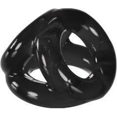 OxBalls Tri-Sport Flex 3-Ring Cocksling, Black OxBalls Tri-Sport Flex 3-Ring Cocksling, Black