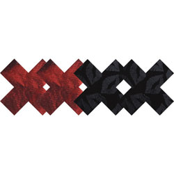 Peekaboos Stolen Kisses Premium Pasties, Extra Small, Red/Black Peekaboos Stolen Kisses Premium Pasties, Extra Small, Red/Black