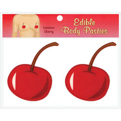 Edible Body Pasties Luscious Cherry Edible Body Pasties Luscious Cherry