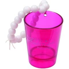 Erotic Toy Sassigirl Night to Remember Shot Glass and Bracelet, Pink/White Erotic Toy Sassigirl Night to Remember Shot Glass and Bracelet, Pink/White