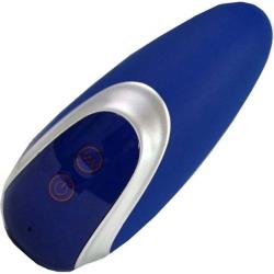 Golden Triangle Discreet Silicone Waterproof Massager, 4 Inch, Blue Golden Triangle Discreet Silicone Waterproof Massager, 4 Inch, Blue
