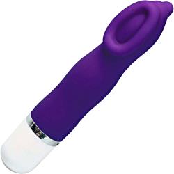 VeDO Luv Silicone Clitoral Mini Vibe, 5.25 Inch, Into You Indigo VeDO Luv Silicone Clitoral Mini Vibe, 5.25 Inch, Into You Indigo
