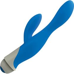 Curve Novelties Gossip Serena Rabbit Style Vibrator, 8.25 Inch, Azure Curve Novelties Gossip Serena Rabbit Style Vibrator, 8.25 Inch, Azure