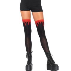 Leg Avenue Dripping Blood Over the Knee Socks, One Size, Black Leg Avenue Dripping Blood Over the Knee Socks, One Size, Black