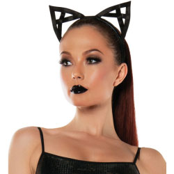 Roleplay Bondage Kitty Ears Black One Size Roleplay Bondage Kitty Ears Black One Size