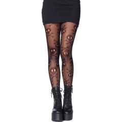 Leg Avenue Pirate Booty Skull Net Pantyhose, One Size, Black Leg Avenue Pirate Booty Skull Net Pantyhose, One Size, Black