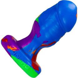 OxBalls Honcho-1 Dicky Silicone Buttplug, 4.75 Inch, Rainbow OxBalls Honcho-1 Dicky Silicone Buttplug, 4.75 Inch, Rainbow