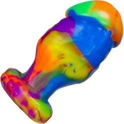 OxBalls Honcho-2 Dicky Silicone Buttplug, 5 Inch, Rainbow OxBalls Honcho-2 Dicky Silicone Buttplug, 5 Inch, Rainbow