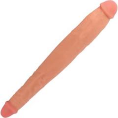 Curve Novelties Jock Tapered Double Dong, 13 Inch, Vanilla Curve Novelties Jock Tapered Double Dong, 13 Inch, Vanilla