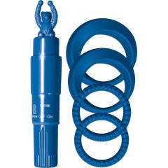 Nasstoys Cockrings with Teddy Bear Tickler Kit, Blue Nasstoys Cockrings with Teddy Bear Tickler Kit, Blue