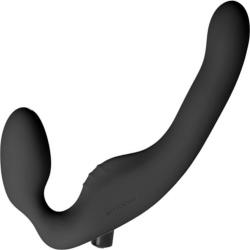 Wet For Her Union Strapless Double Dildo Rechargeable Vibe, Small, Noir Black