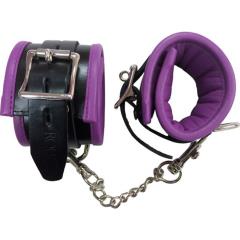 Rouge Garments Bondage Padded Ankle Cuffs, Purple/Black Rouge Garments Bondage Padded Ankle Cuffs, Purple/Black
