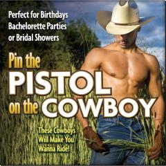 Pin the Pistol On the Cowboy Party Game Pin the Pistol On the Cowboy Party Game